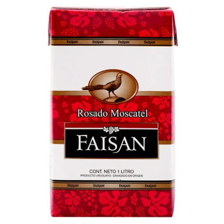 VINO FAISAN TETRA 1L ROSADO MOSCATEL VINO FAISAN TETRA 1L ROSADO MOSCATEL