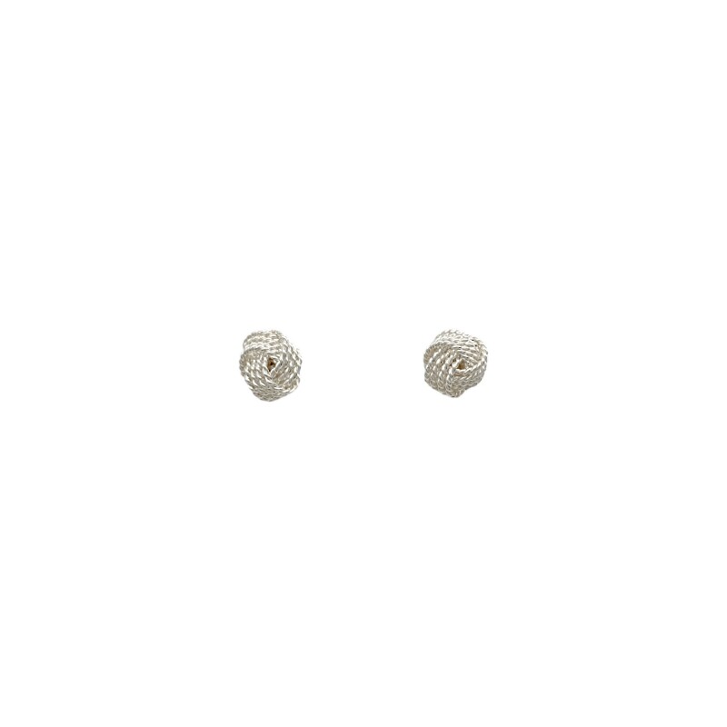 Caravanas Nudo-Plata 925-Sin Piedra-CA3726 sinpiedra