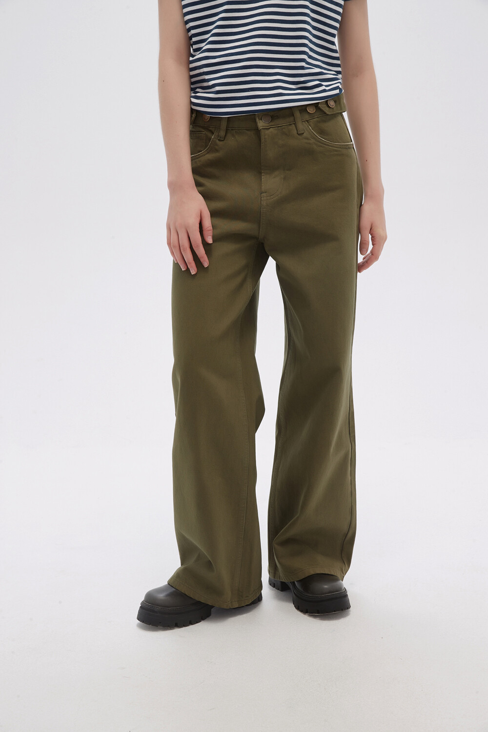 Pantalon Flowa Verde Oliva