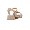 Sandalia Mujer Comfortflex Taco Bajo Almendra