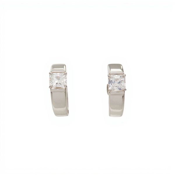 Caravanas Aro-Plata 925-Piedra zirconia-CA3027 conpiedra