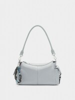 Bolso Bandolera De Nylon Con Colgante crudo