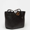 Bolso Ipanema en cuero curtido natural Negro