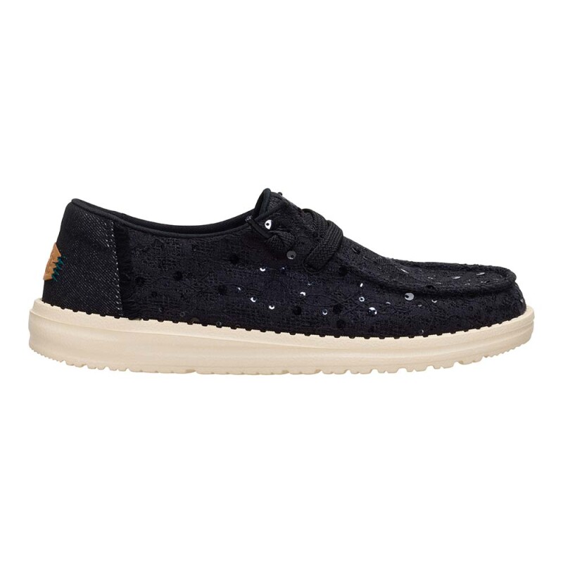 Wendy Sequin Lace Black