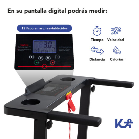 Caminador eléctrico 2 HP 12 Km Plegable Caminador eléctrico 2 HP 12 Km Plegable