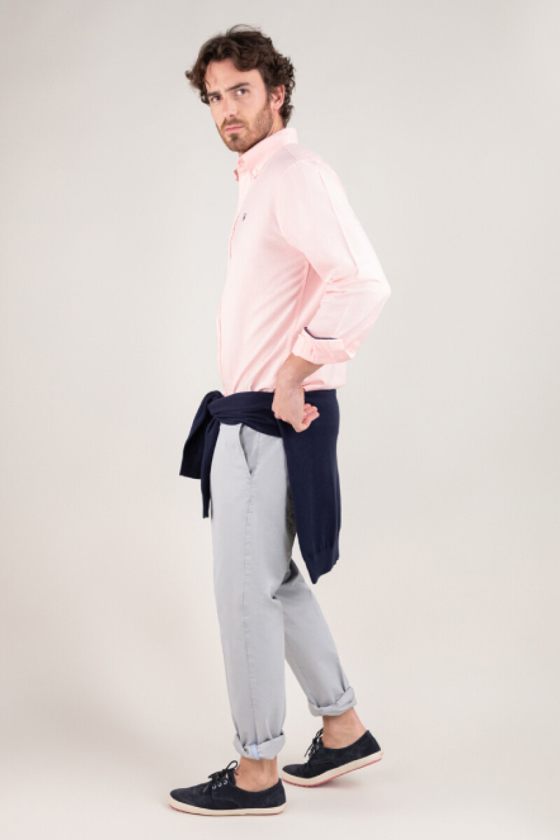 Camisa Garment Dyed Rosada