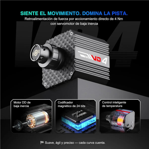 Volante Pxn Vd4 Bundle Volante + Pedalera + Soporte VOLANTE PXN VD4 BUNDLE VOLANTE + FRENO