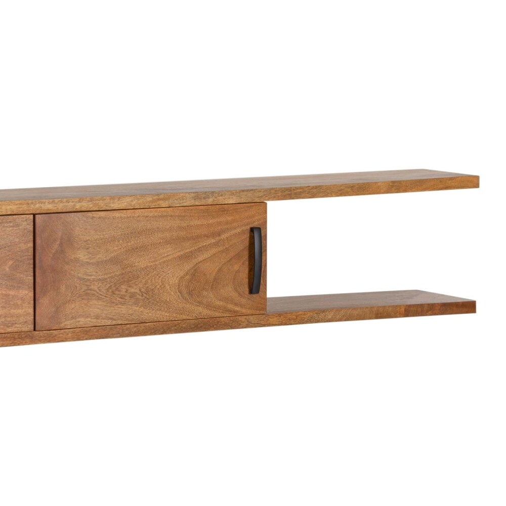 MUEBLE PARA TV MADERA MARRON AÉREO 160CM CASTAÑO