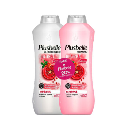 PLUSBELLE PACK 20% Descuento Shampoo + Acondicionador BALANCE