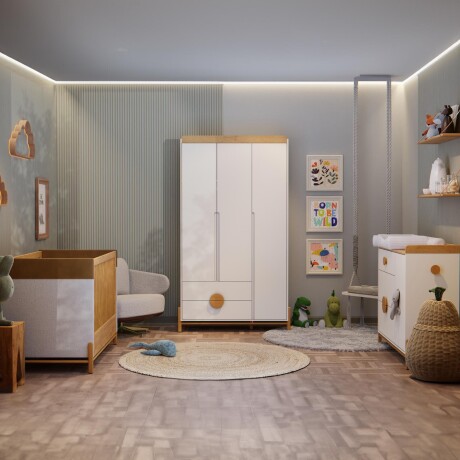 PLACARD TESS KIDS 20502 3 PUERTAS MDF BLANCO 20502