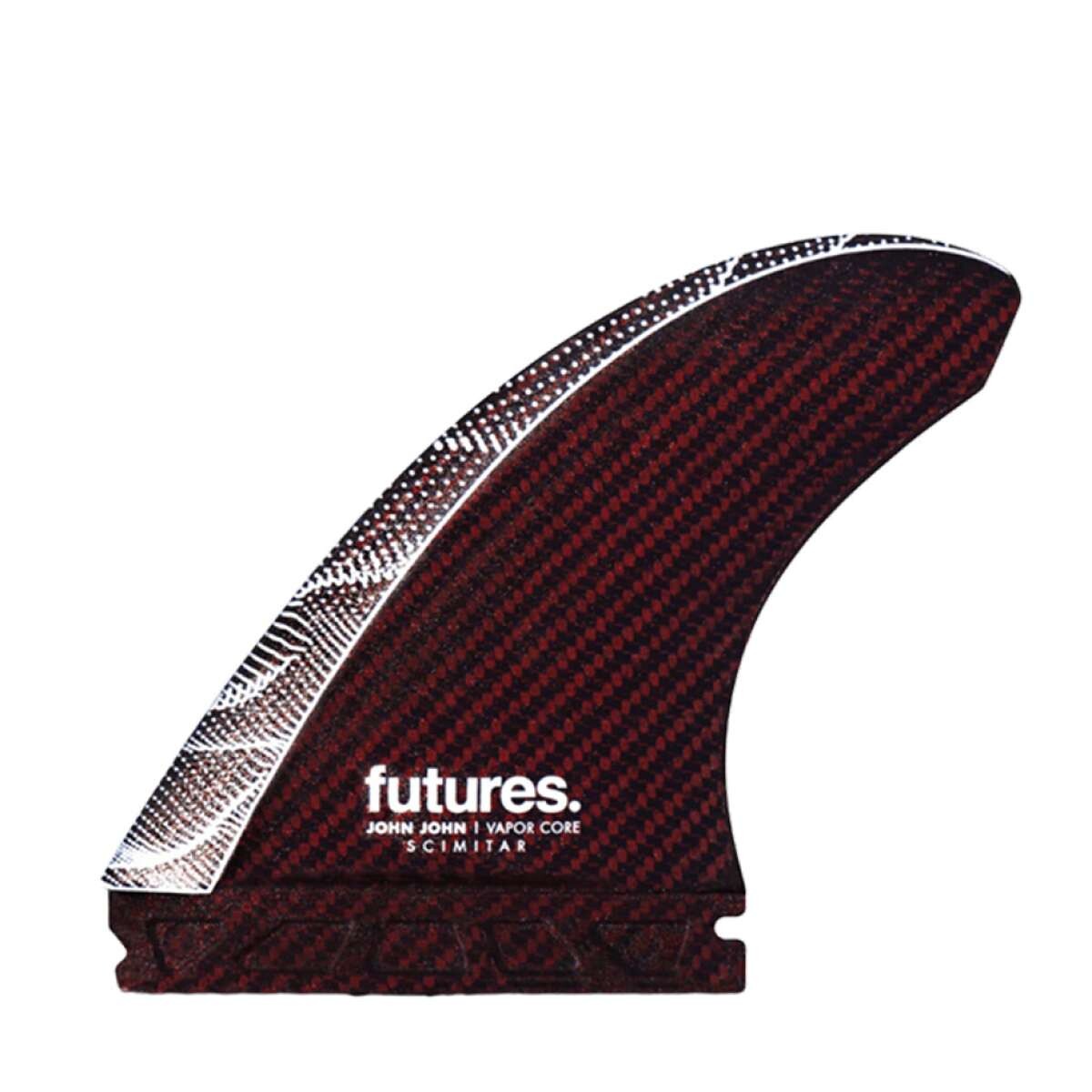 Quilla Futures John John Florence Scimitar Large L - Rojo 
