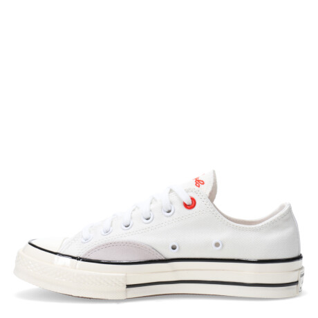 Championes Unisex Converse Chuck 70 Blanco - Gris - Rojo