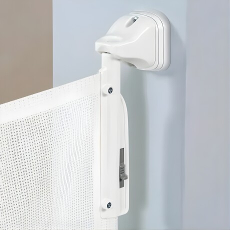 Puerta Flexible Lumax con Malla Retráctil de Seguridad Blanco