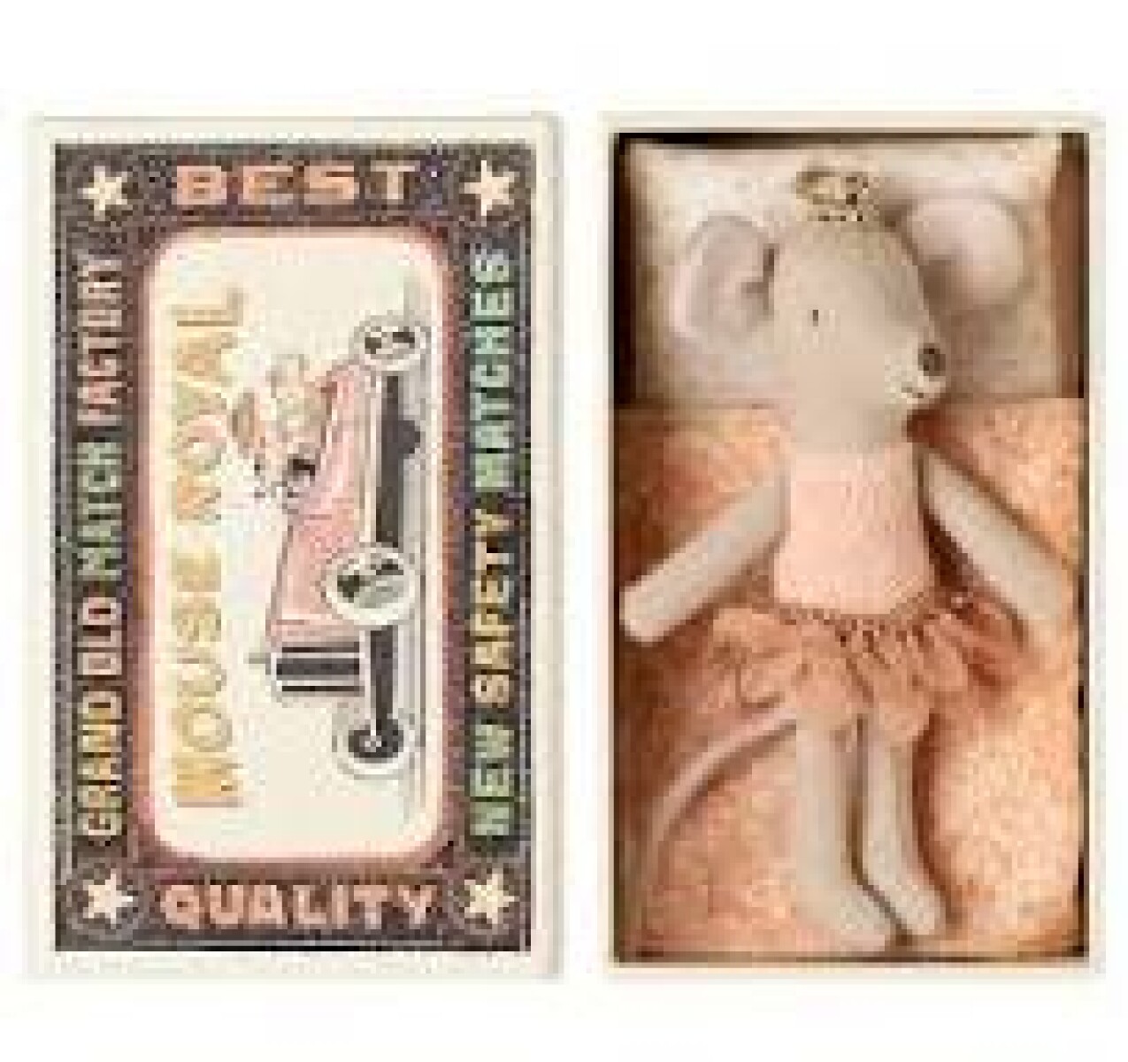 RATONA CON CORONA EN CAJA 