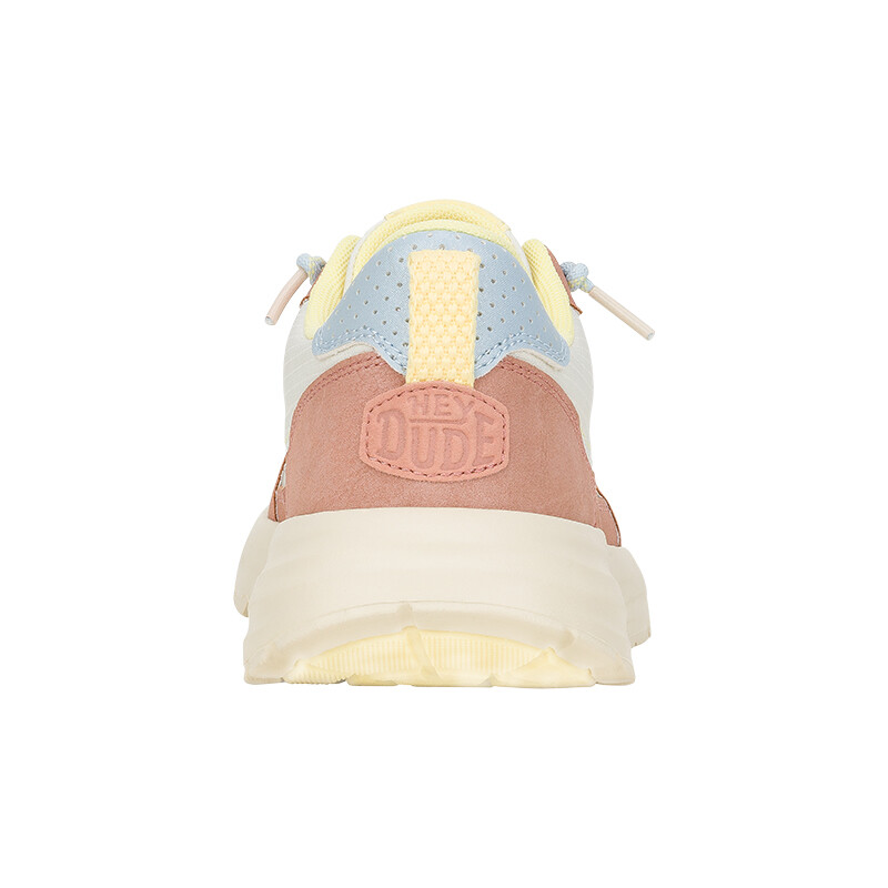 Championes Hey Dude Sirocco Alta Colorblock Rosado