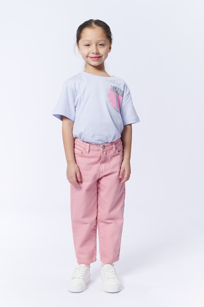 Pantalón Jean Slouchy - Rosa 