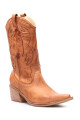 Bota Texana Alta Cuero Terracota