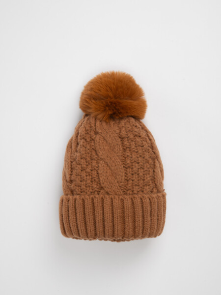 Gorro punto Ochos Marrón
