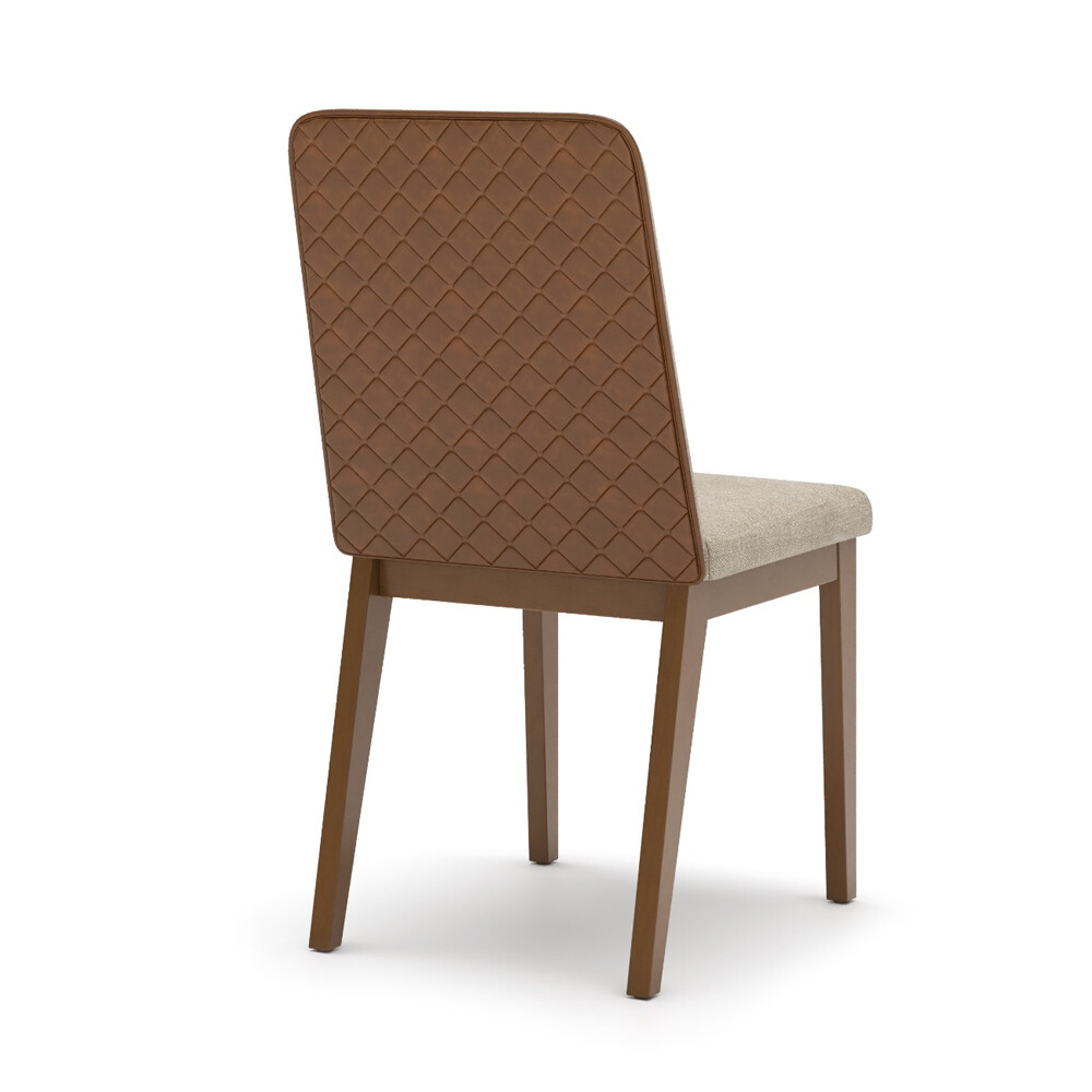 SILLA TAPIZADA PACK X 2 CARAMELO LINO