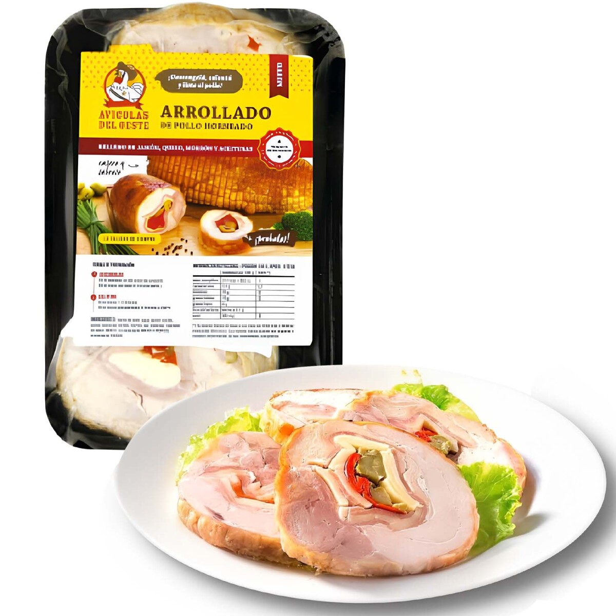 Arrollado de Pollo Cocido 500Gs 