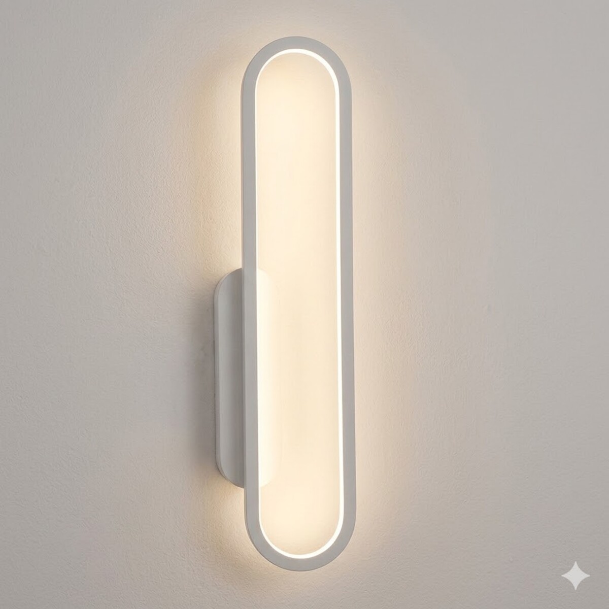 Aplique Led Oval luz indirecta 20W - Blanco 