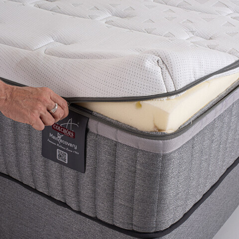 Colchón De Resortes Maxx Recovery Extra King 193 x 203 x 37 cm Colchón De Resortes Maxx Recovery Extra King 193 x 203 x 37 cm