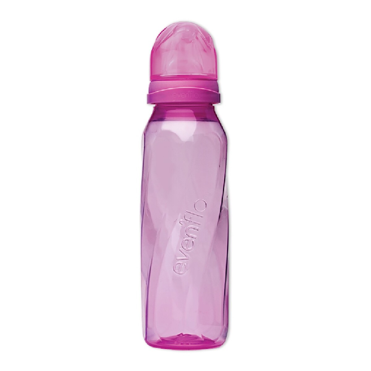 Mamadera Evenflo Twist Bebés 3-12M 240Ml Tetina Flujo Medio - Rosa 