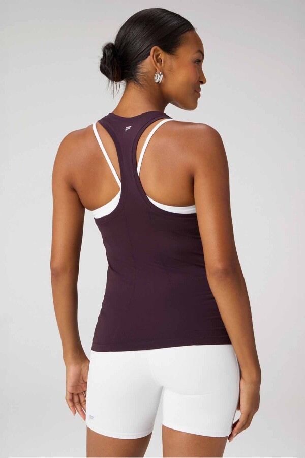 Polo Feather Tech+ Racerback Bividi Mujer Oxblood