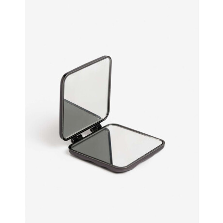 Espejo Plegable De Cartera Plateado Hematite