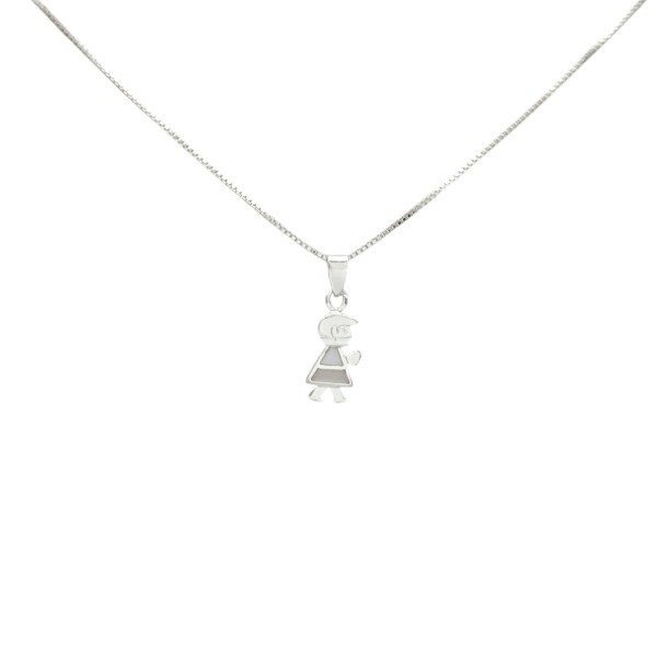 Conjunto Niño - Plata 925 - Piedra Nácar- CJ3004 Conpiedra