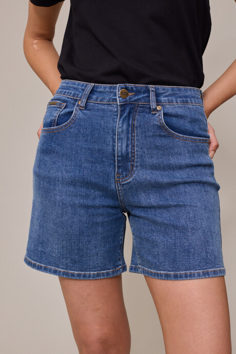 SHORT ELADIA POLANCO Azul Medio