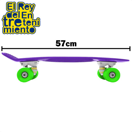 Skate Longboard Penny 57cm Patineta Aluminio + Bolso Violeta-Estilo 1