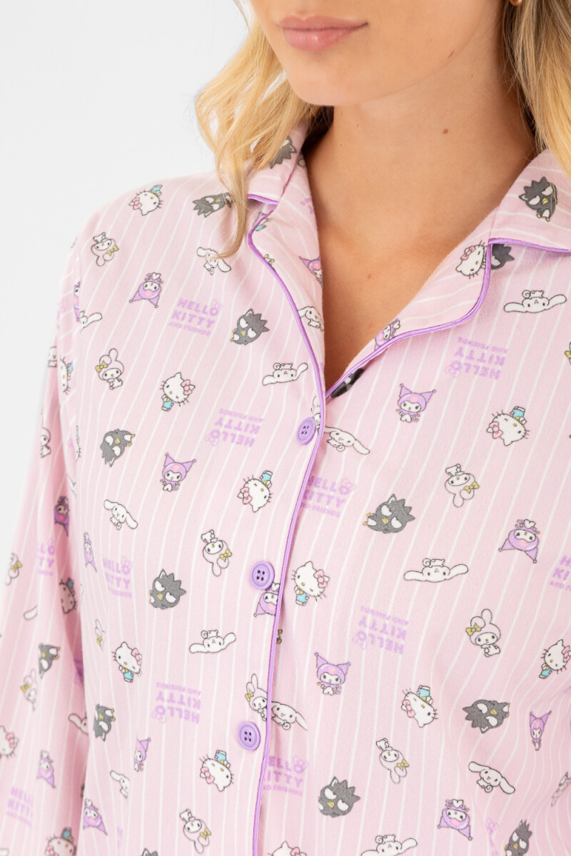Pijama hk flannel fleece Lila