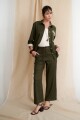 PANTALON LINO LYRIO OLIVA