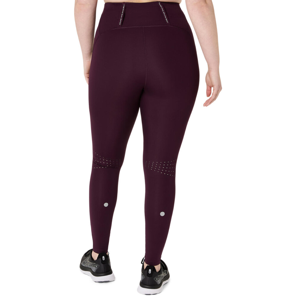 Tights Running Road High Waist Tight Mujer Dark Aubergine