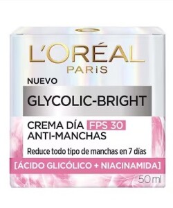 Crema Loreal Glycolic Bright Dia Fps30. 50 Ml. Crema Loreal Glycolic Bright Dia Fps30. 50 Ml.