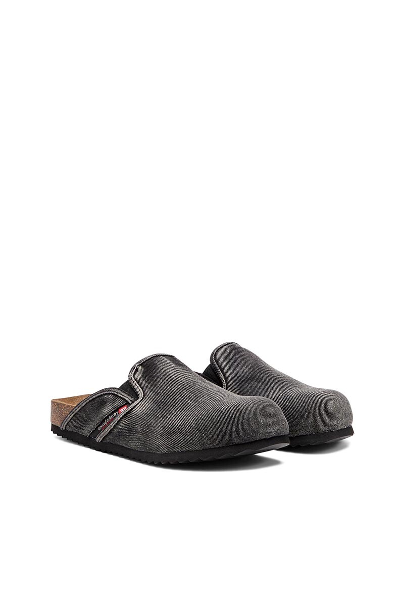 Zuecos Para Hombre D-Woodstock Slip-On Negro