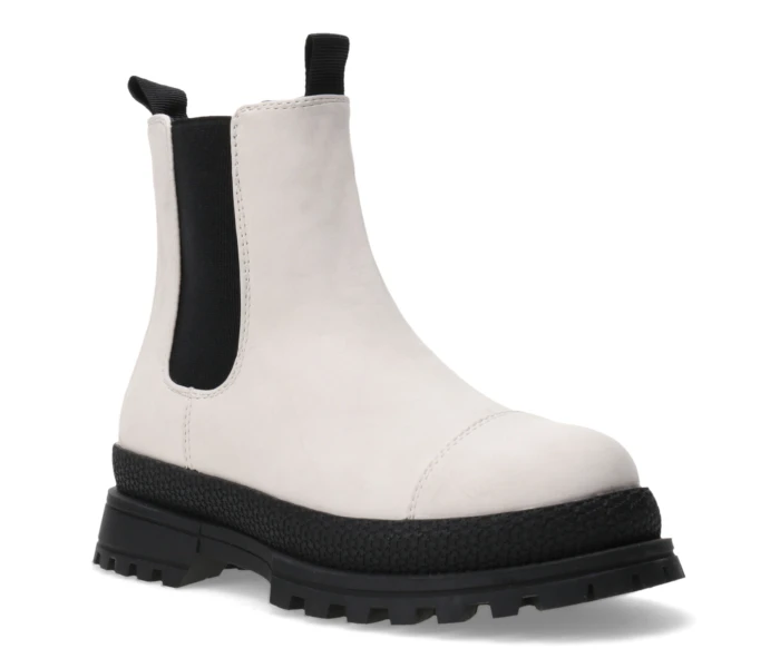 Bota FORDE con elástico y cierre Beige