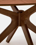 Mesa Naanim de chapa de nogal 180 x 110 cm