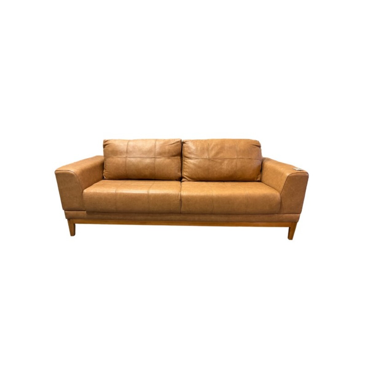 SOFA MONTE CARLO, CUERO 3 LUGARES WHISKY 