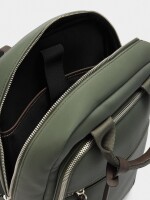 Mochila Para Portátil De 15" Efecto Nylon caqui