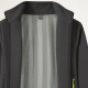 Campera Rompeviento e Impermeable Elastizada Unisex Gris Oscuro