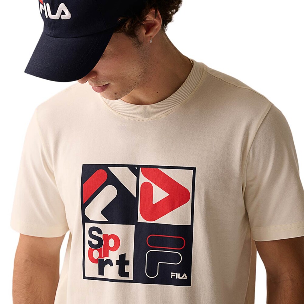 Fila Remera manga corta Regular classic Hombre - Blanco Blanco