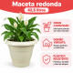 Maceta redonda 42,5 lts ARENA