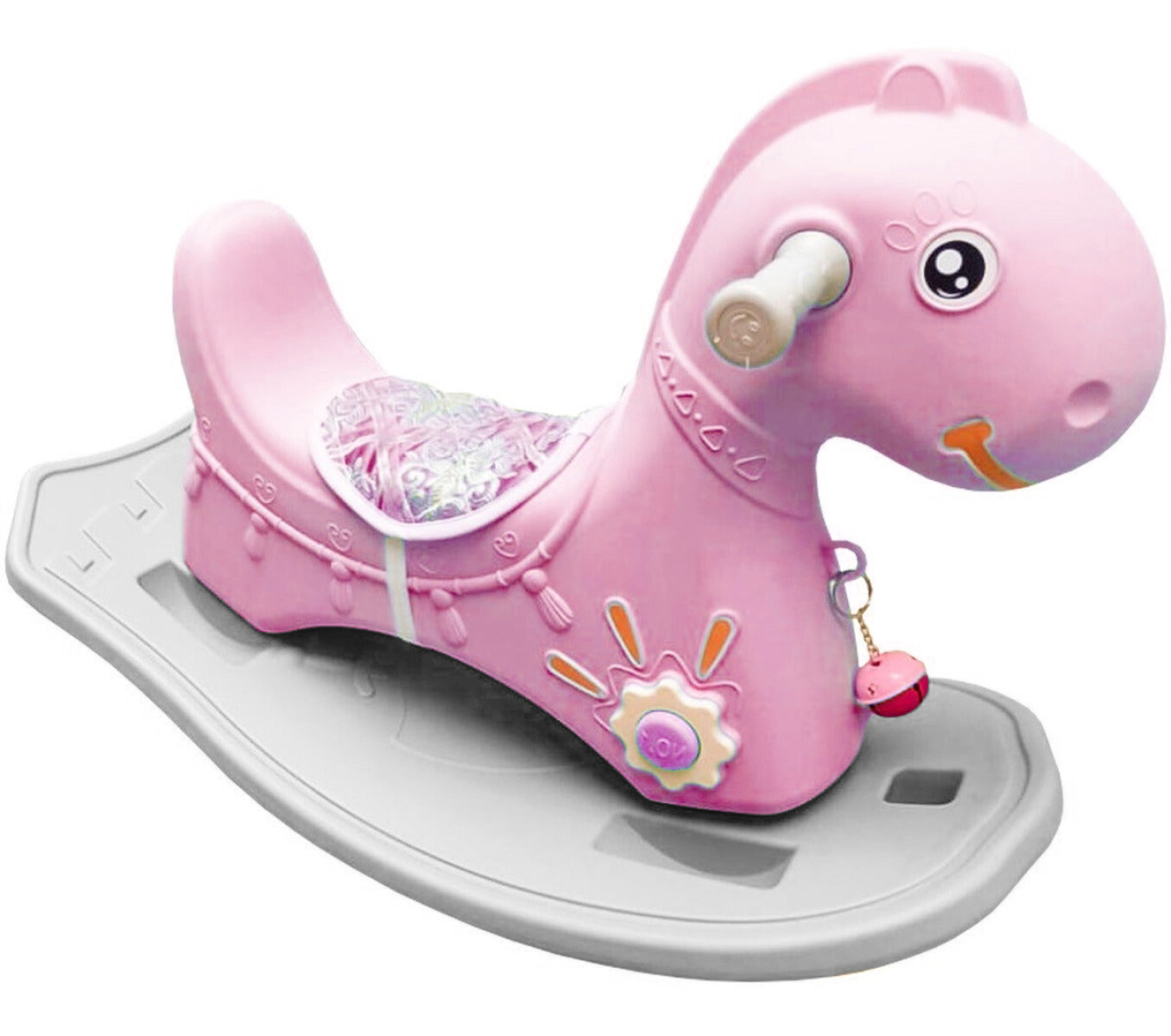 Caballito Balancín Mecedor Plástico C/ Silla P/ Niño - Violeta 