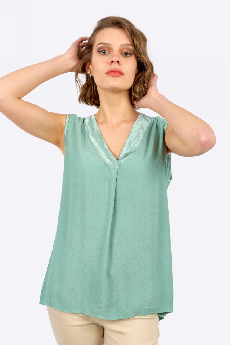 BLUSA TRINIDAD - Verde agua 