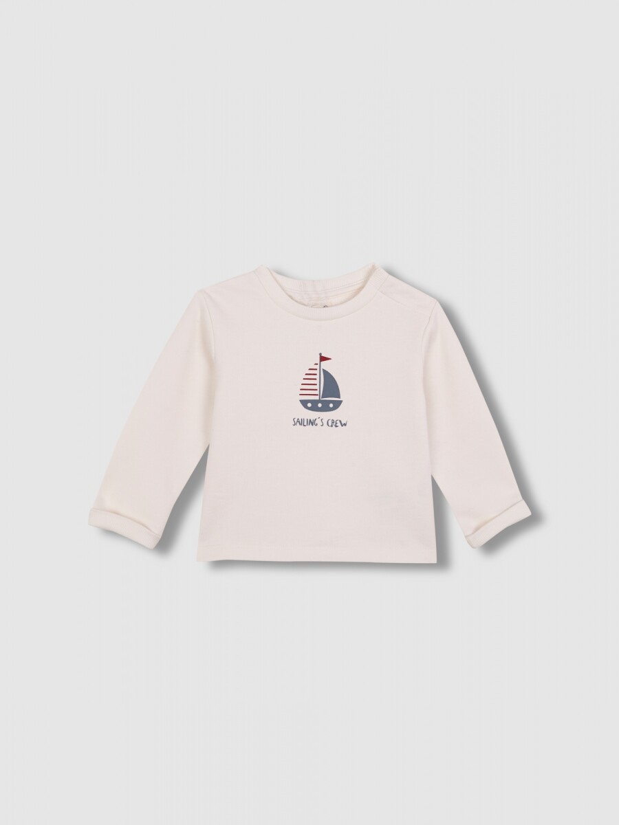 Sudadera Con Print Gris