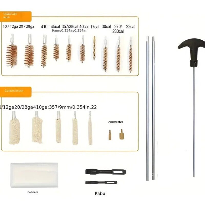 Kit De Limpieza Para Rifles Varios Calibres Kit De Limpieza Para Rifles Varios Calibres