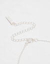 Cadena Corta con Dije Strass Collar Con Dije De Cubic Zirconia - Plateado