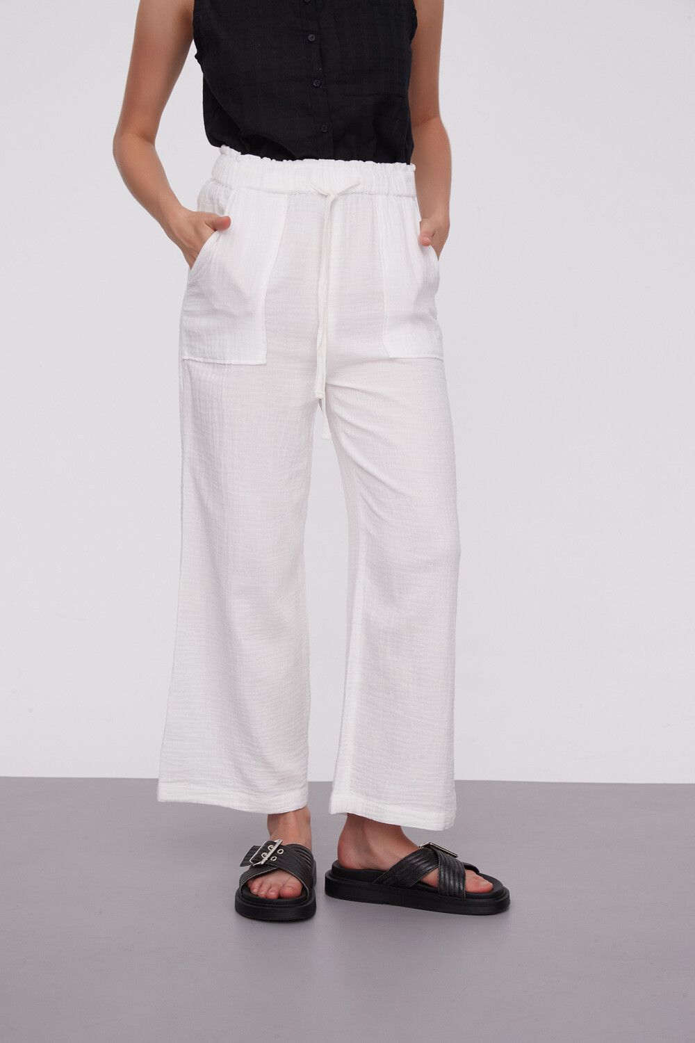 Pantalon Ravenea Marfil / Off White